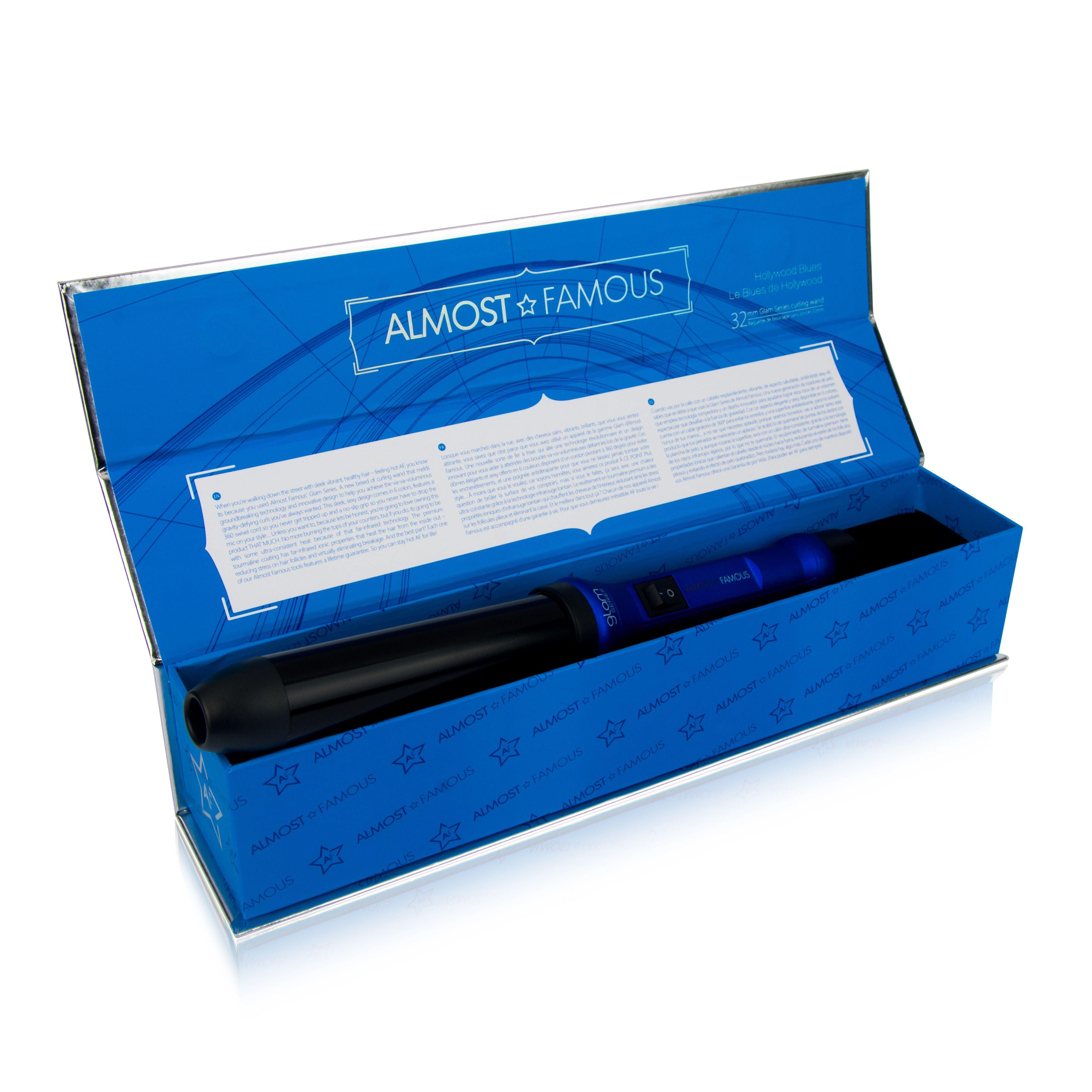 Almost Famous 32mm Glam Series Curling Wand with Gem Infused Barrel - VirtuousWares:Global