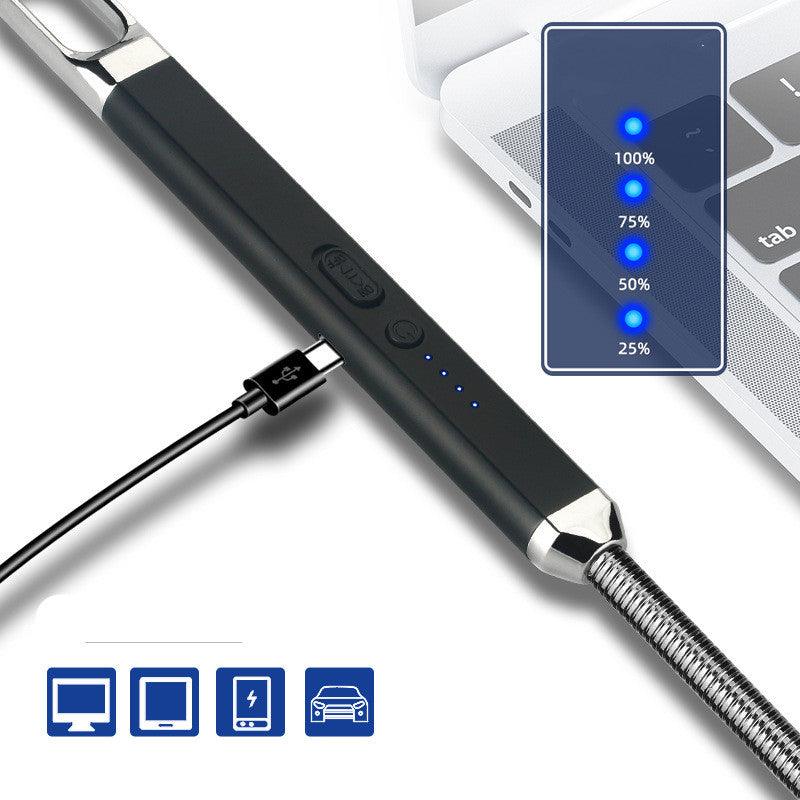 Aluminum-Zinc Alloy USB Windproof Arc Lighter - VirtuousWares:Global