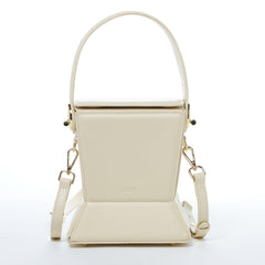 Amber Leather Bucket Bag Creamy Off White - VirtuousWares:Global