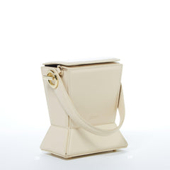 Amber Leather Bucket Bag Creamy Off White - VirtuousWares:Global