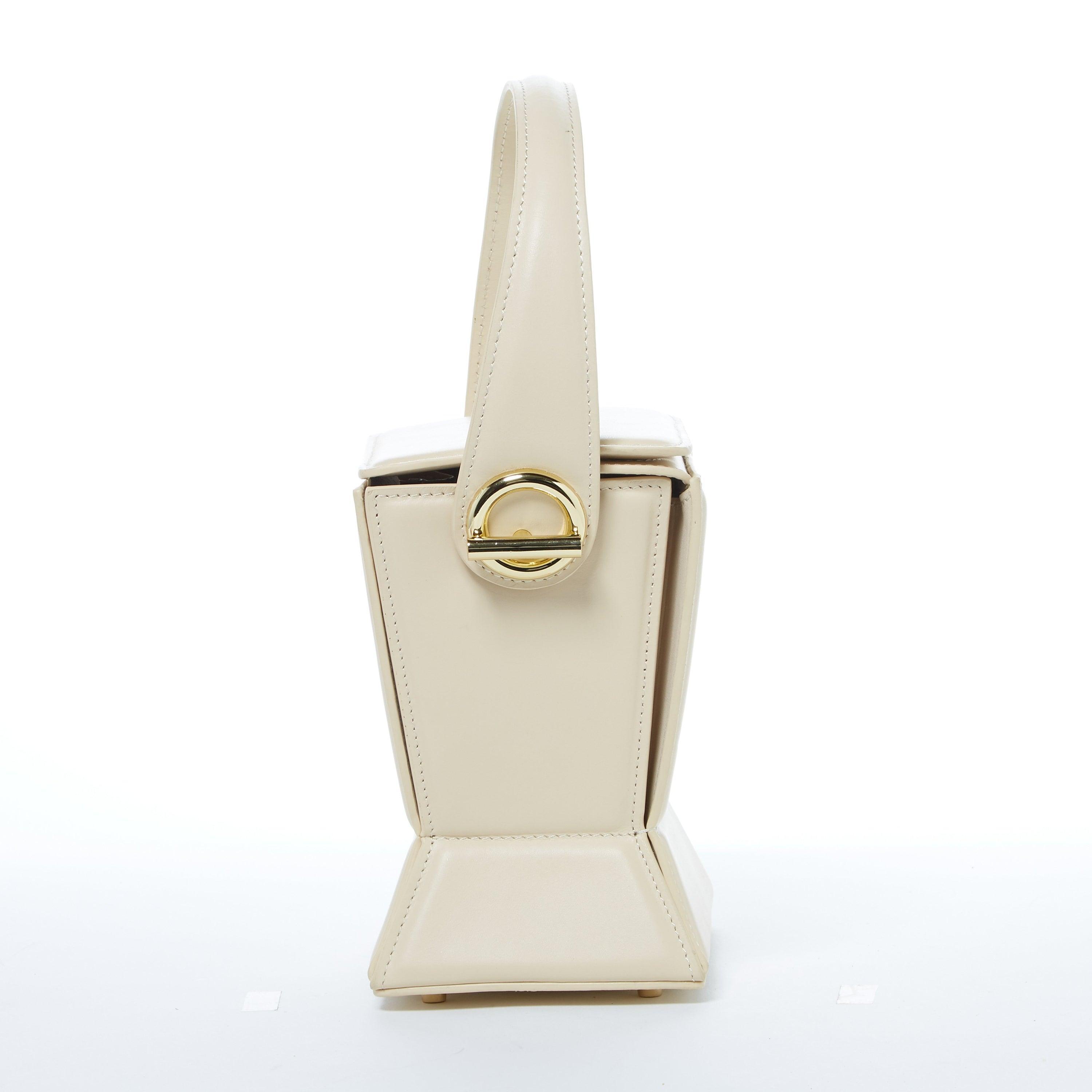 Amber Leather Bucket Bag Creamy Off White - VirtuousWares:Global