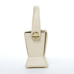 Amber Leather Bucket Bag Creamy Off White - VirtuousWares:Global