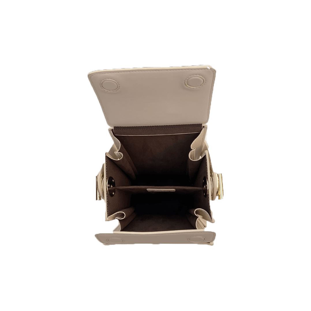 Amber Leather Bucket Bag Creamy Off White - VirtuousWares:Global