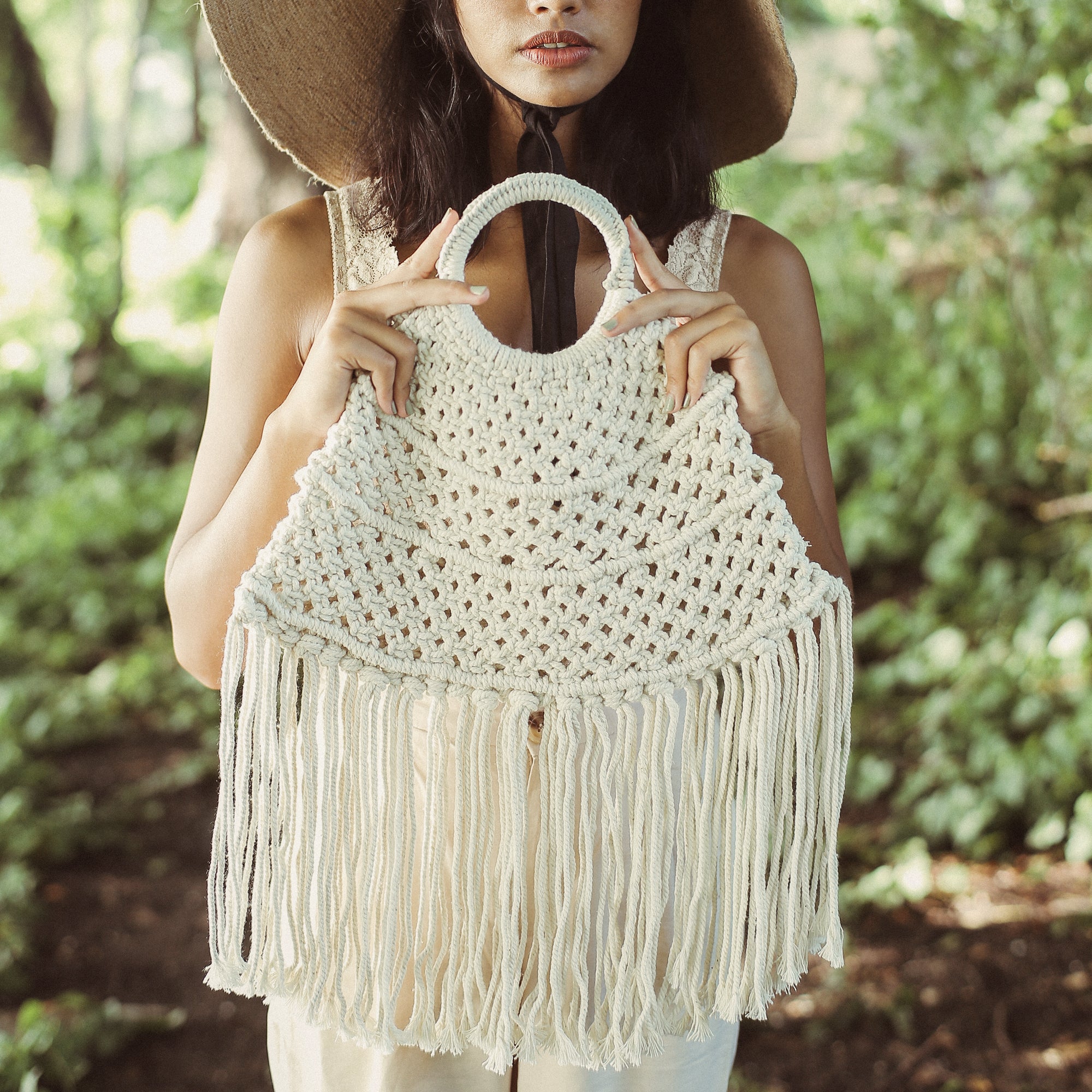 Amer Macrame Fringe Bag - VirtuousWares:Global