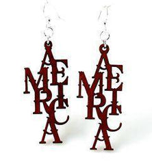 America Earrings # 1148 - VirtuousWares:Global