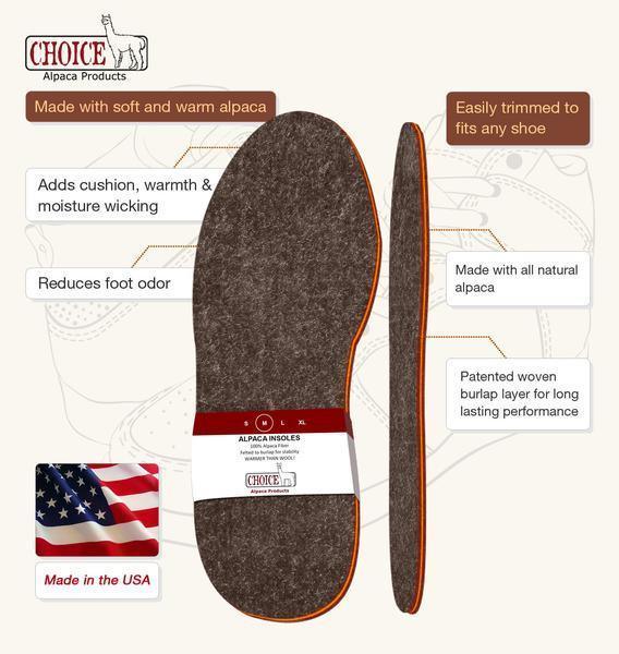 American Choice Alpaca Foot Warmers - Shoe Inserts - Insoles - VirtuousWares:Global