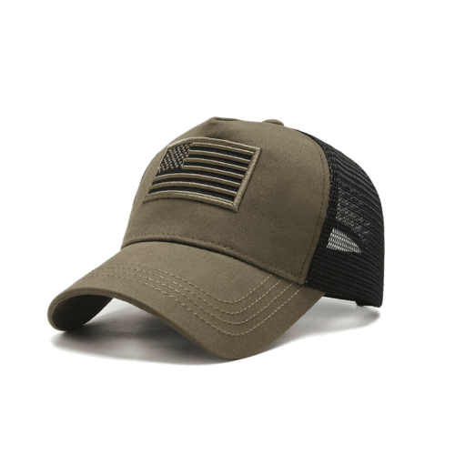 American Flag Trucker Hat with Adjustable Strap - VirtuousWares:Global