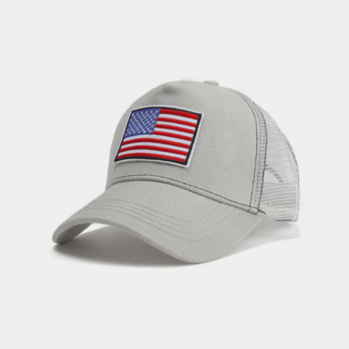 American Flag Trucker Hat with Adjustable Strap - VirtuousWares:Global