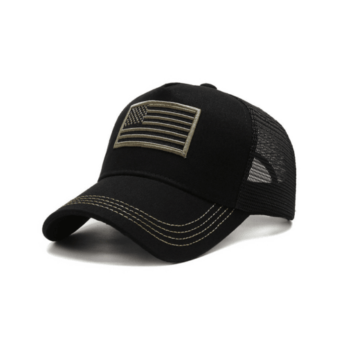 American Flag Trucker Hat with Adjustable Strap - VirtuousWares:Global