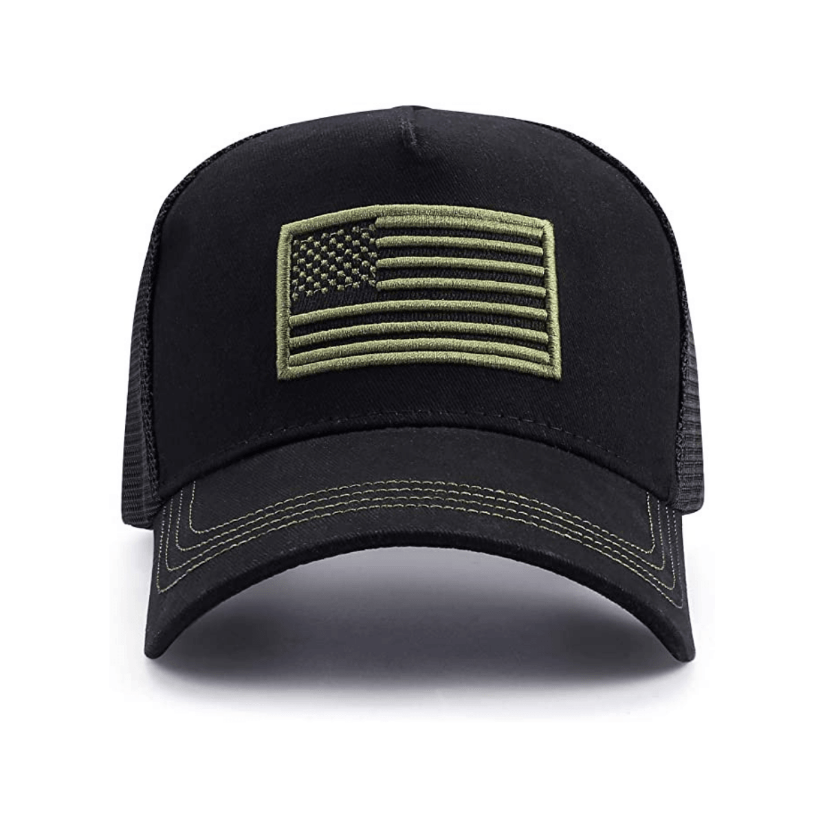 American Flag Trucker Hat with Adjustable Strap - VirtuousWares:Global