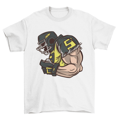 American football profile t-shirt design - VirtuousWares:Global