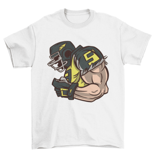 American football profile t-shirt design - VirtuousWares:Global