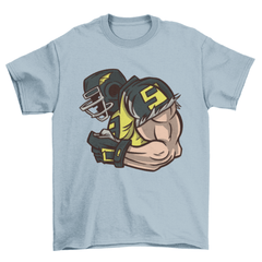 American football profile t-shirt design - VirtuousWares:Global