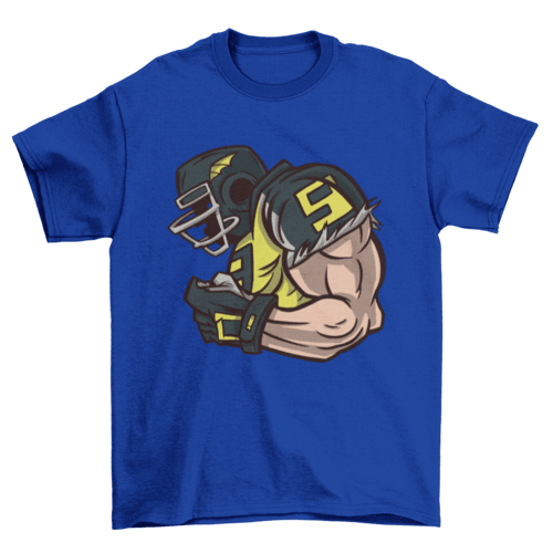 American football profile t-shirt design - VirtuousWares:Global