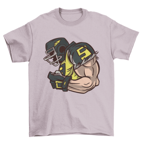 American football profile t-shirt design - VirtuousWares:Global