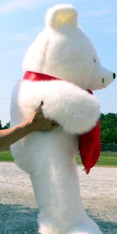 American Made Giant White Teddy Bear Holding I Love You Heart Pillow - VirtuousWares:Global