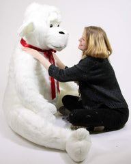 American Made White 6 Foot Giant Stuffed Gorilla 72 Inch Soft Huge - VirtuousWares:Global