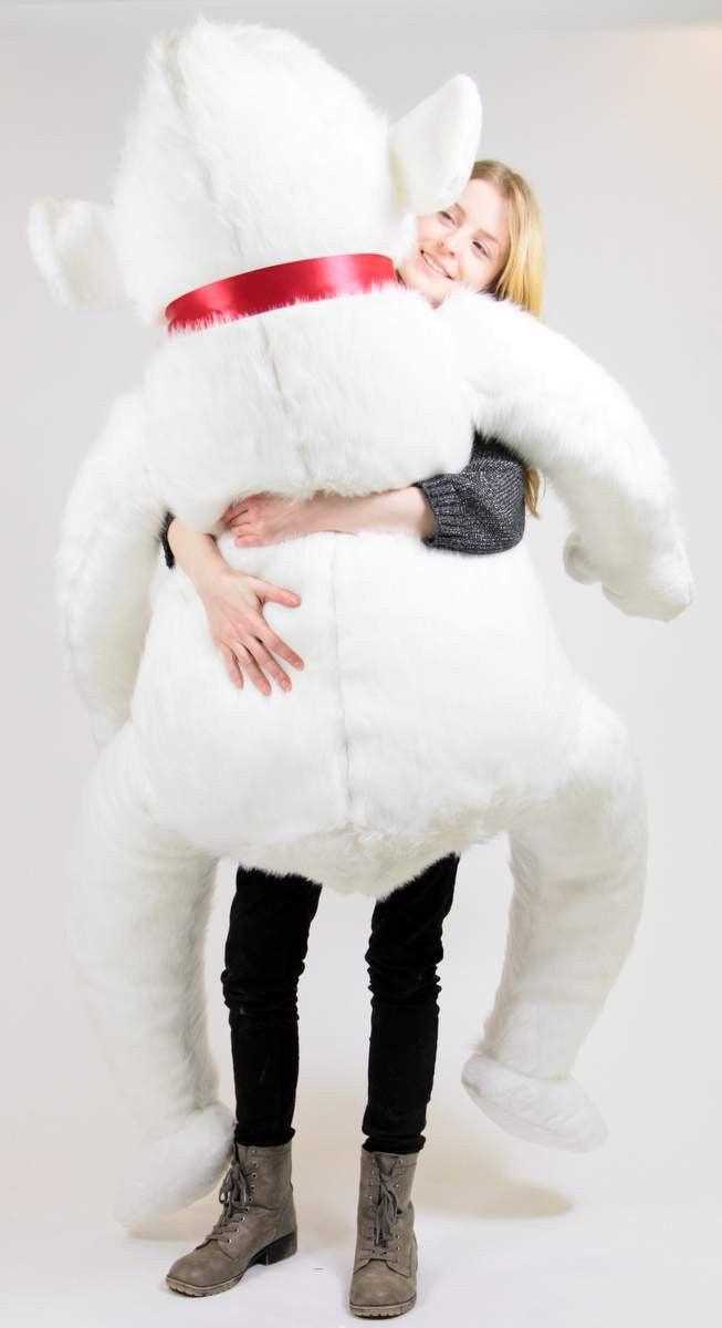 American Made White 6 Foot Giant Stuffed Gorilla 72 Inch Soft Huge - VirtuousWares:Global