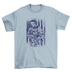 American soldier vintage t-shirt design - VirtuousWares:Global