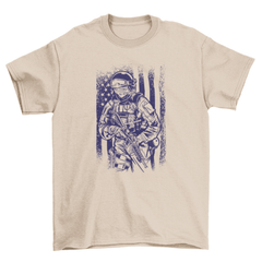 American soldier vintage t-shirt design - VirtuousWares:Global