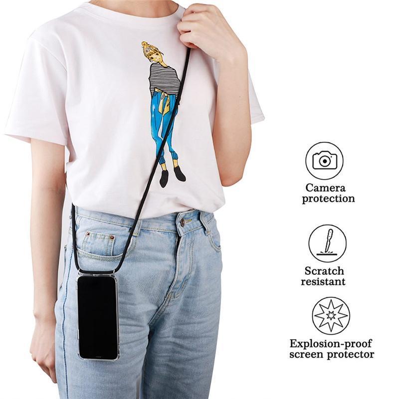 AMZER Pudding TPU Soft Skin X Protection Case With Lanyard for iPhone - VirtuousWares:Global