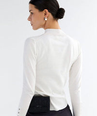 Anell Golf Classic Slim Knit Top - Ivory - VirtuousWares:Global