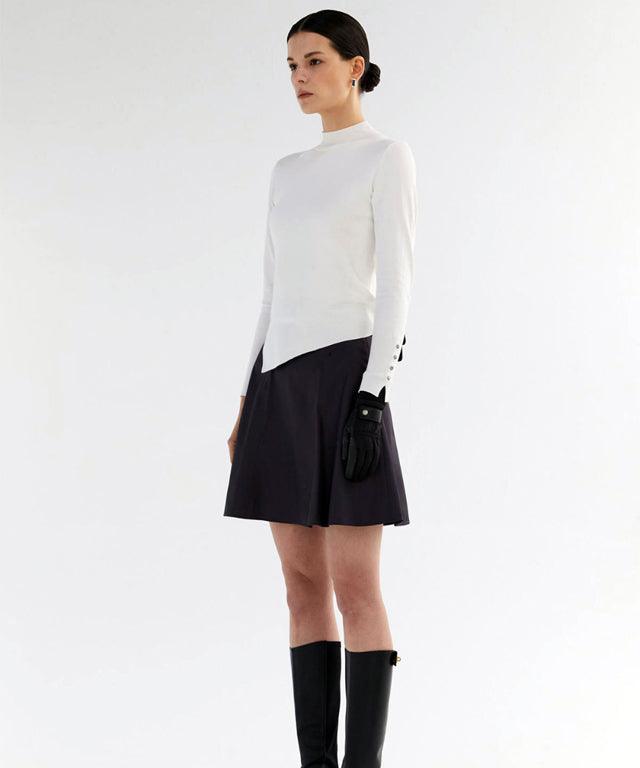 Anell Golf Classic Slim Knit Top - Ivory - VirtuousWares:Global