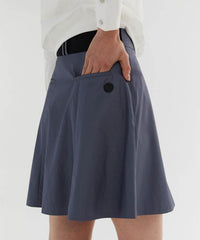 Anell Golf Slim Fit Full Skirt - Matte Blue - VirtuousWares:Global