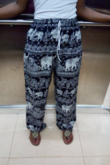 Animal print Rayon Black Pant and Capris - VirtuousWares:Global