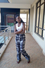 Animal print Rayon Black Pant and Capris - VirtuousWares:Global