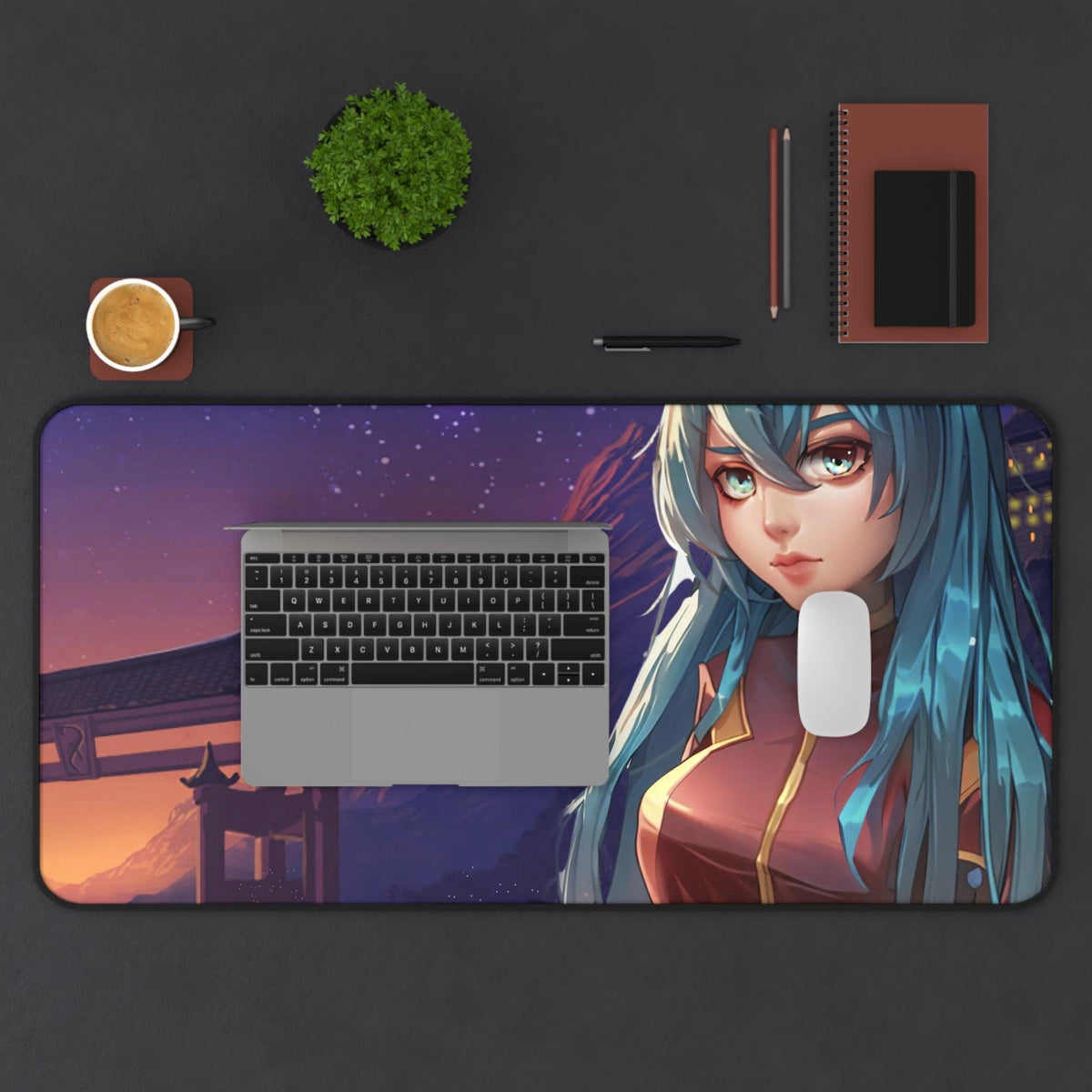 Anime Girl in Space Suit Desk Mat - VirtuousWares:Global