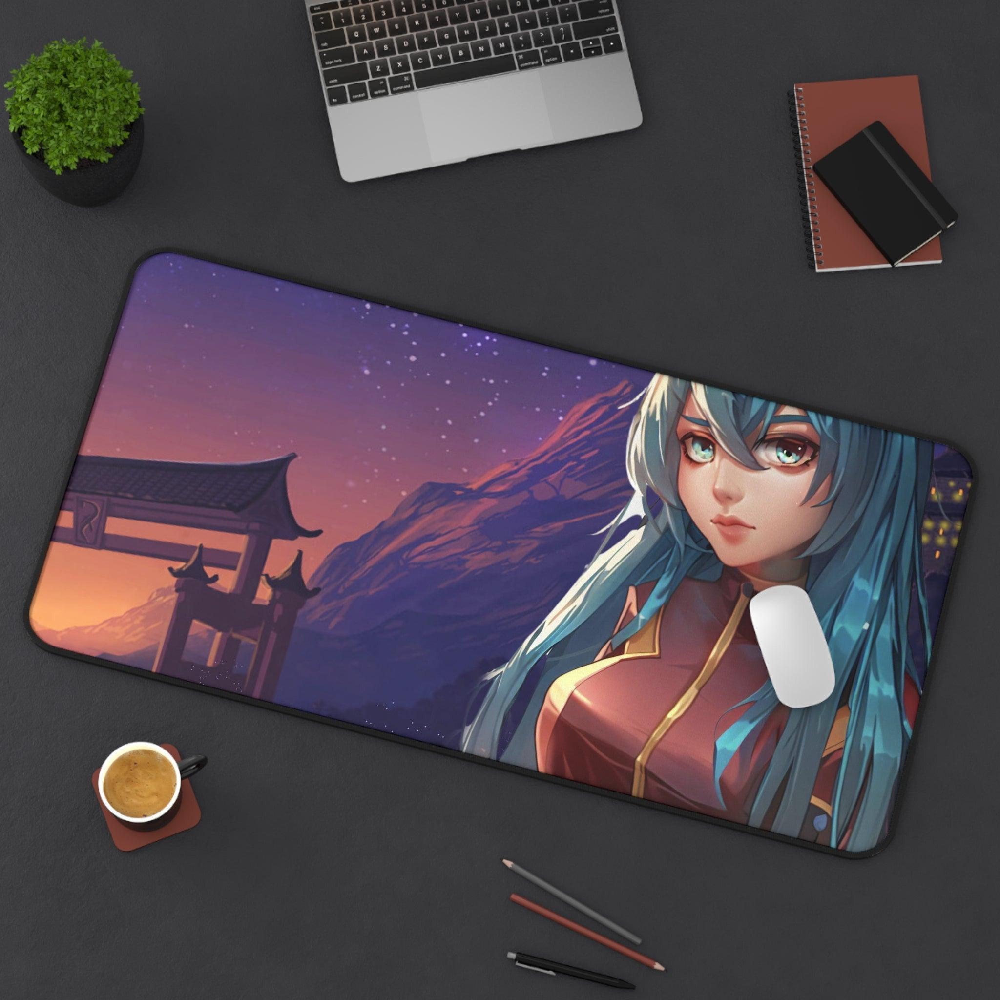Anime Girl in Space Suit Desk Mat - VirtuousWares:Global
