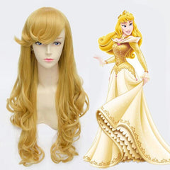 Anime Sleeping Beauty Princess Long Wavy Golden - VirtuousWares:Global