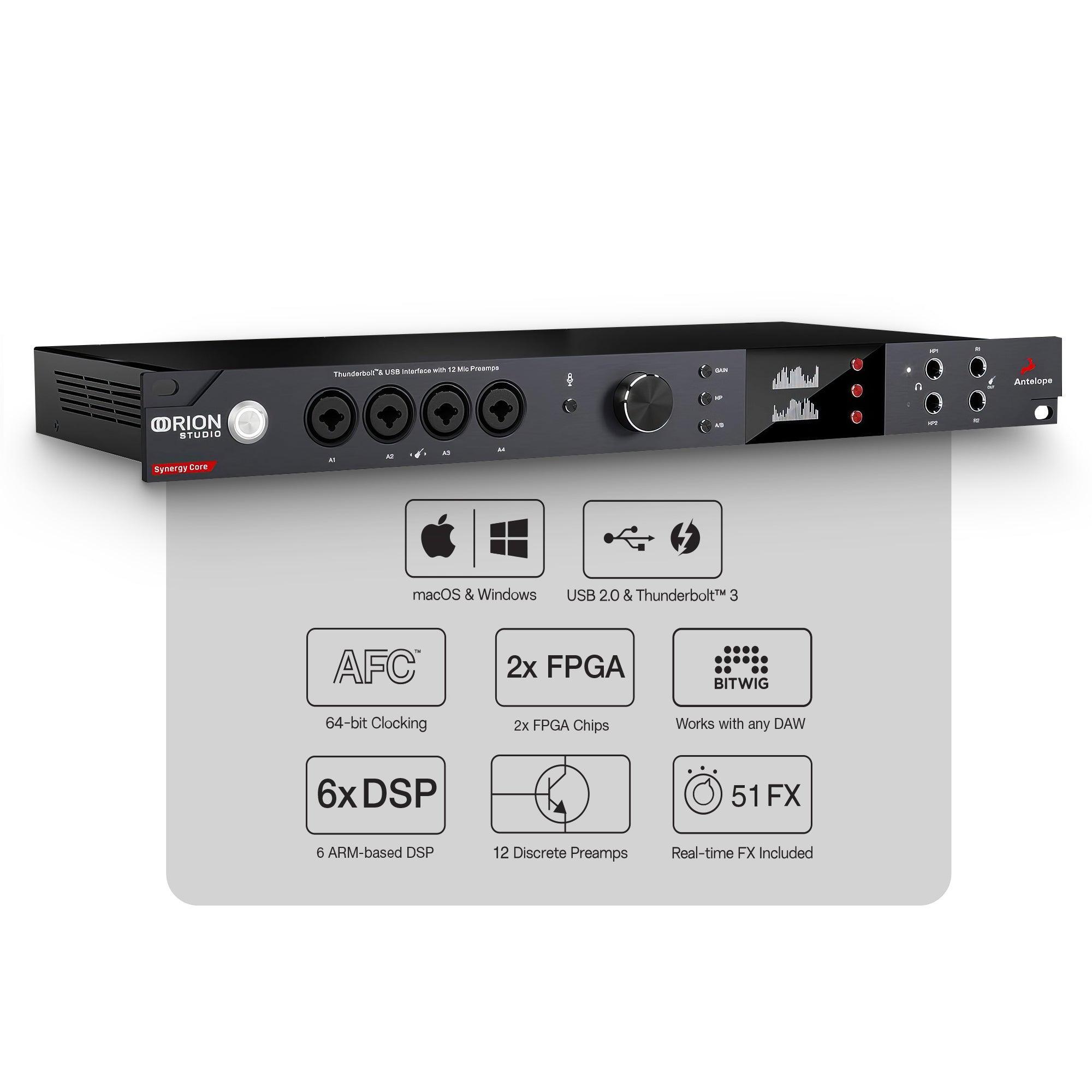 Antelope Audio - Orion Studio Synergy Core | 16x26 TB Audio Interface - VirtuousWares:Global