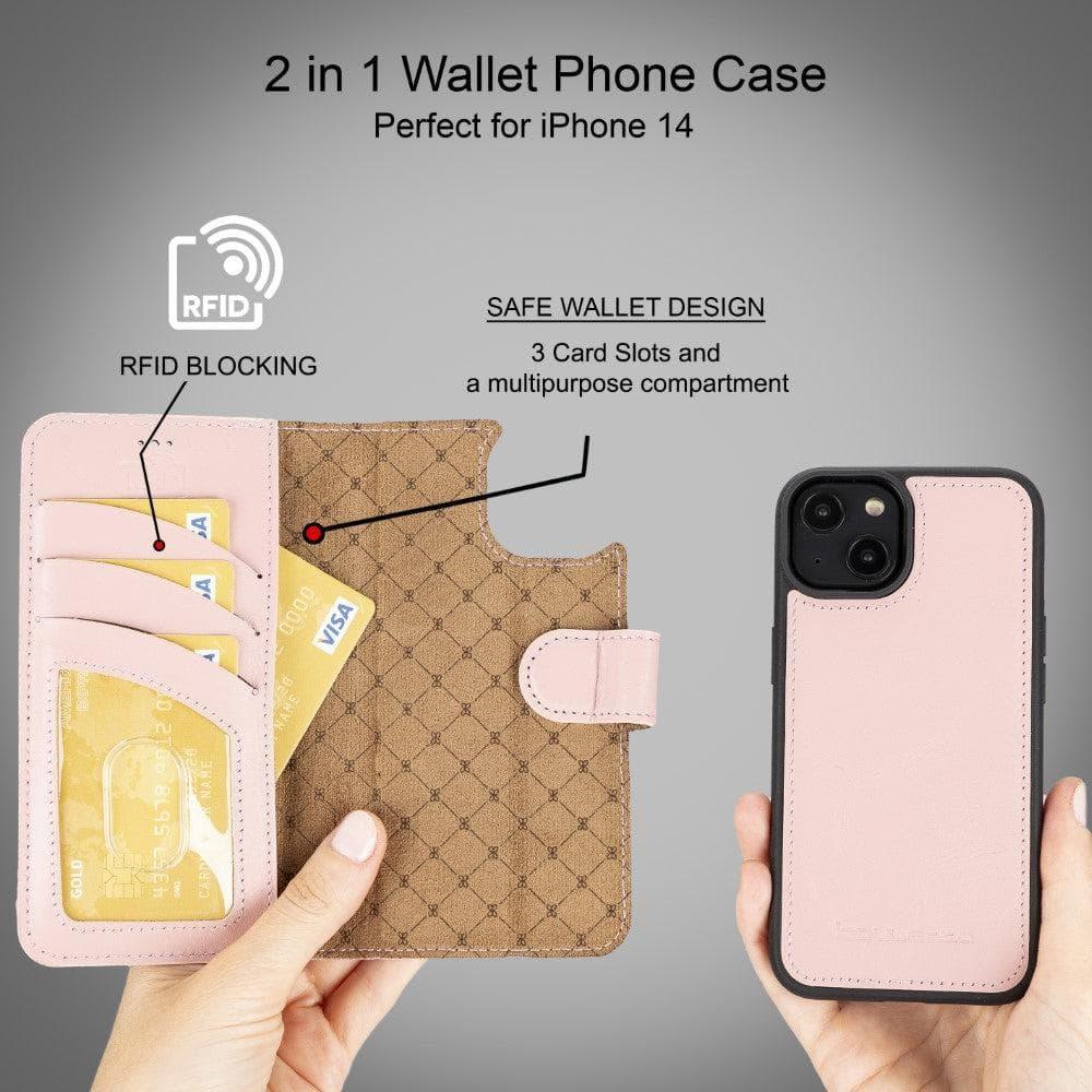 Apple iPhone 14 Series Detachable Leather Wallet Case Colorful - MW - VirtuousWares:Global