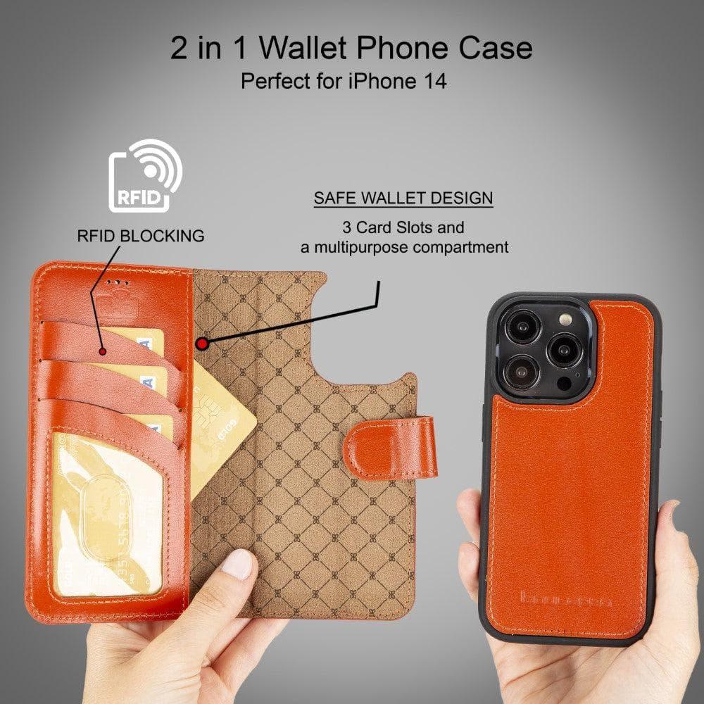 Apple iPhone 14 Series Detachable Leather Wallet Case Colorful - MW - VirtuousWares:Global