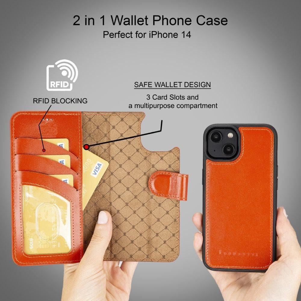 Apple iPhone 14 Series Detachable Leather Wallet Case Colorful - MW - VirtuousWares:Global