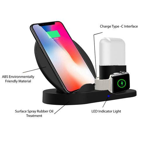 Apple's 3 in 1 Wireless Charging Station for iPhone, IWatch - VirtuousWares:Global