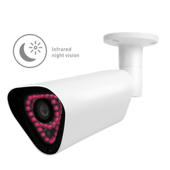 AR4 Outdoor Bullet Camera - White, AI Detection, Night Vision - VirtuousWares:Global