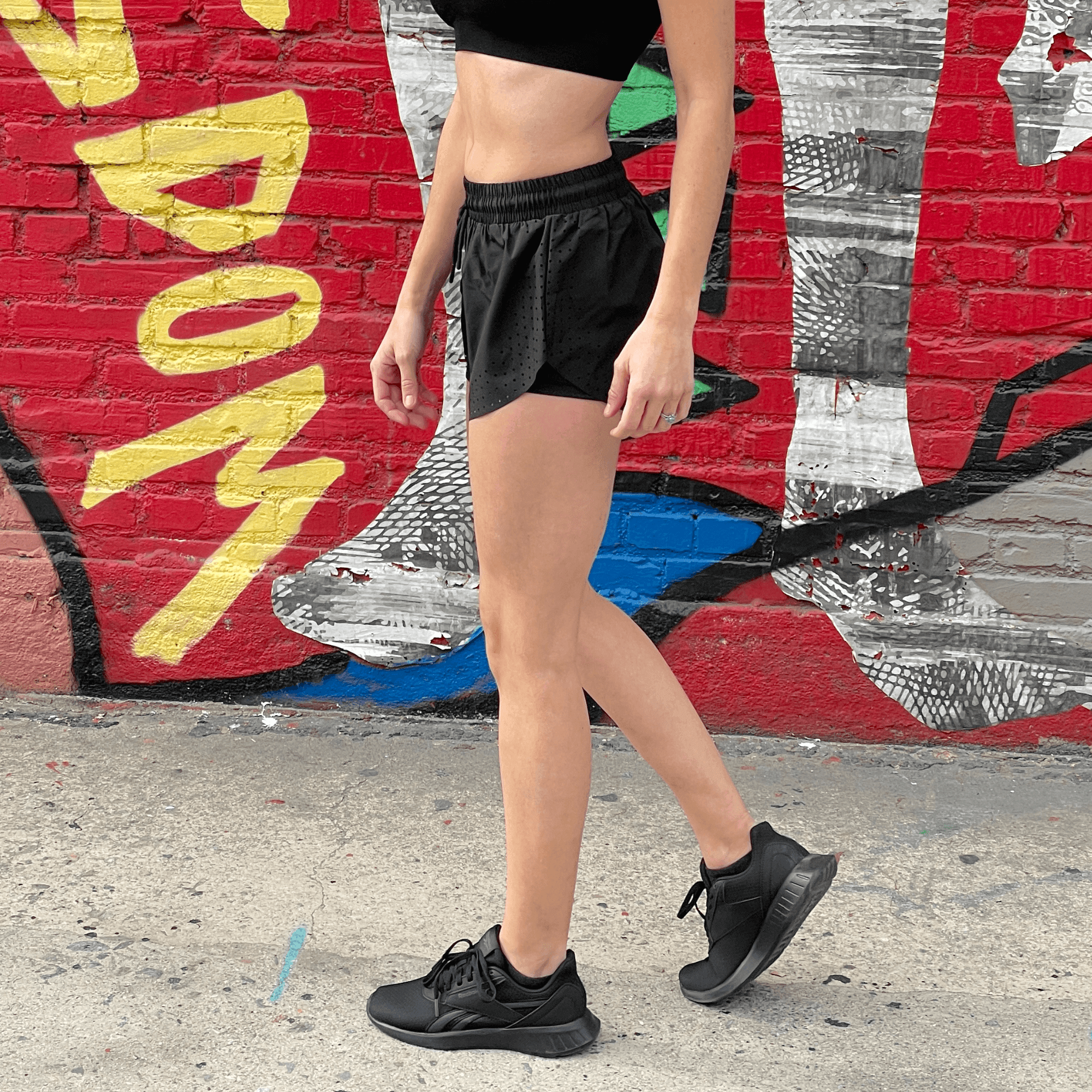 Arielle Athletic Shorts with Built-In Compression - VirtuousWares:Global