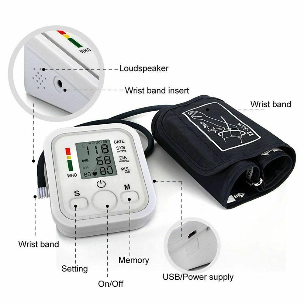 Arm Automatic Blood Pressure Monitor Measuring Arterial Pressure SP - VirtuousWares:Global