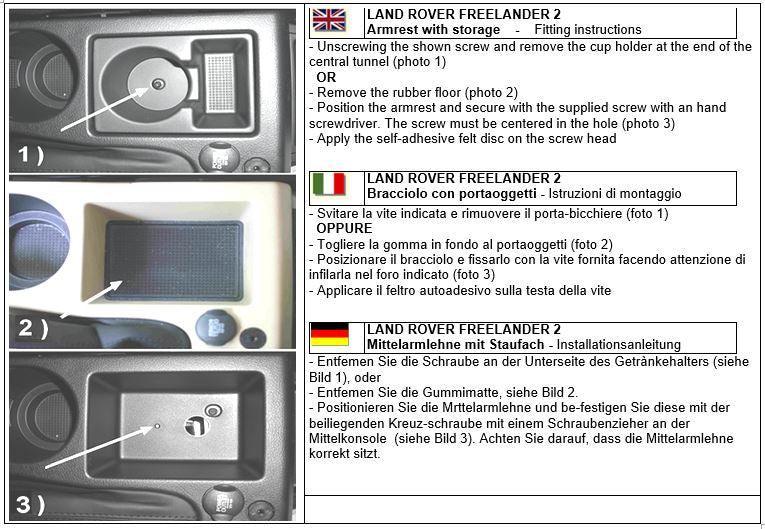Armrest with storage for Freelander 2 (2007-2012) - VirtuousWares:Global