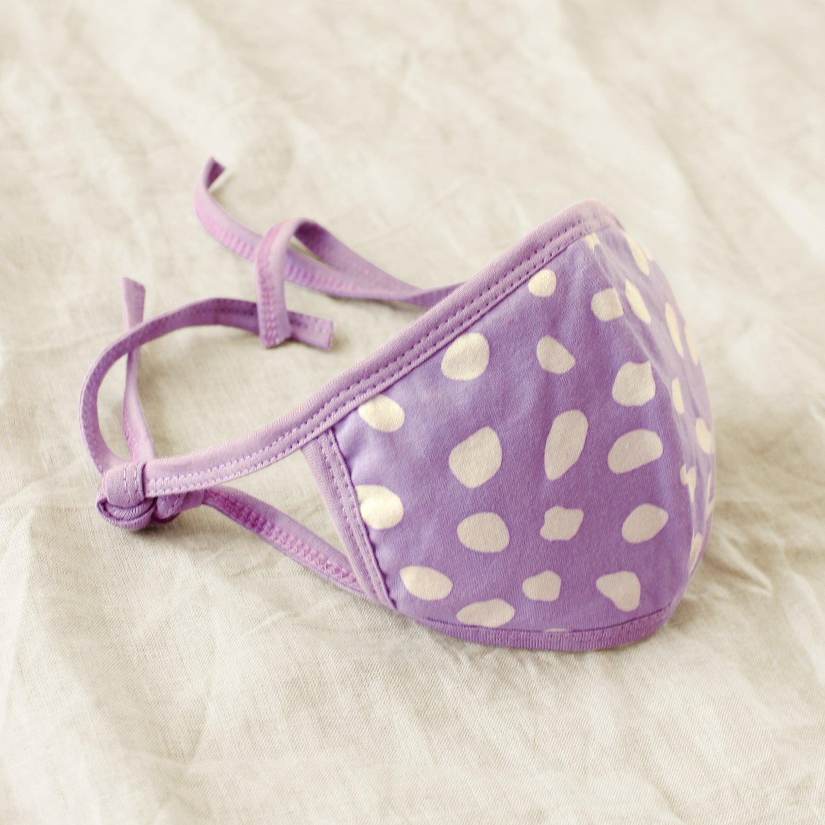 ARNOLDI 3-ply All-size Organic Cotton Face Mask (Waterproof), in Lilac - VirtuousWares:Global