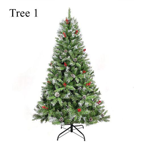 Artificial PVC Flocked Christmas Tree 7FT Snow Hinged Christmas Tree - VirtuousWares:Global