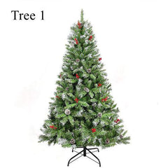 Artificial PVC Flocked Christmas Tree 7FT Snow Hinged Christmas Tree - VirtuousWares:Global