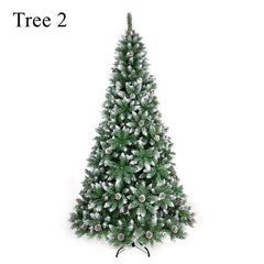 Artificial PVC Flocked Christmas Tree 7FT Snow Hinged Christmas Tree - VirtuousWares:Global