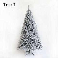 Artificial PVC Flocked Christmas Tree 7FT Snow Hinged Christmas Tree - VirtuousWares:Global