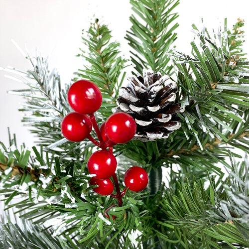 Artificial PVC Flocked Christmas Tree 7FT Snow Hinged Christmas Tree - VirtuousWares:Global