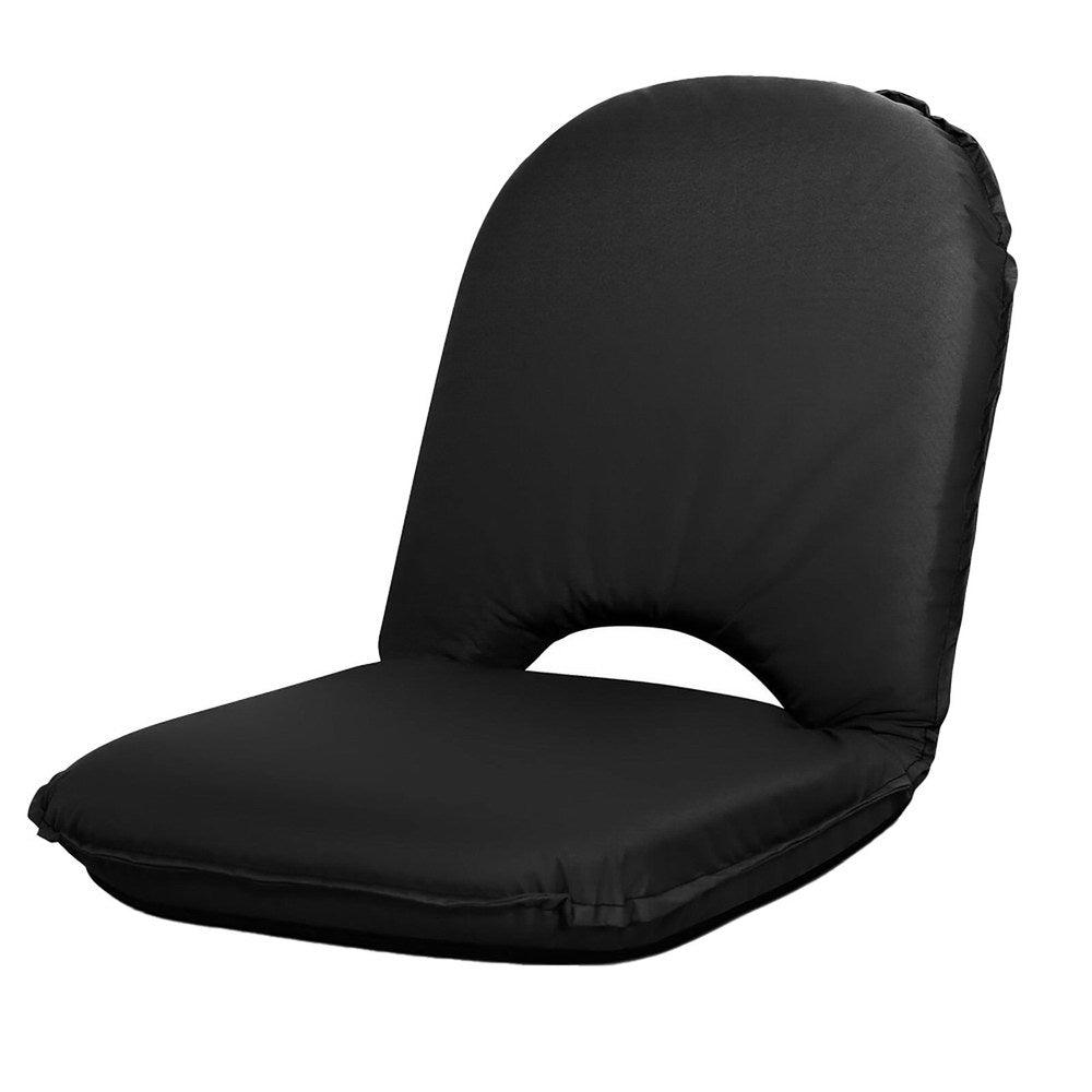 Artiss Foldable Beach Sun Picnic Seat - Black - VirtuousWares:Global