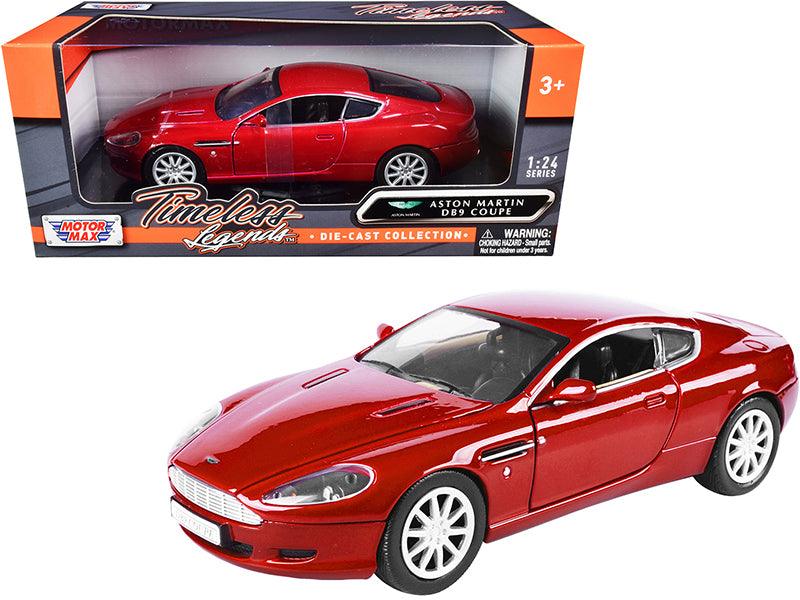 Aston Martin DB9 Coupe Red \Timeless Legends\" 1/24 Diecast Model Car - VirtuousWares:Global